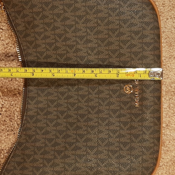 NWOT MICHAEL by Michael Kors Small Monogram Brown Kelsey Shoulder/Crossbody Bag - Picture 10 of 12